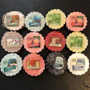 12 Yankee candle wax tart melts lot Some discontinued or retired